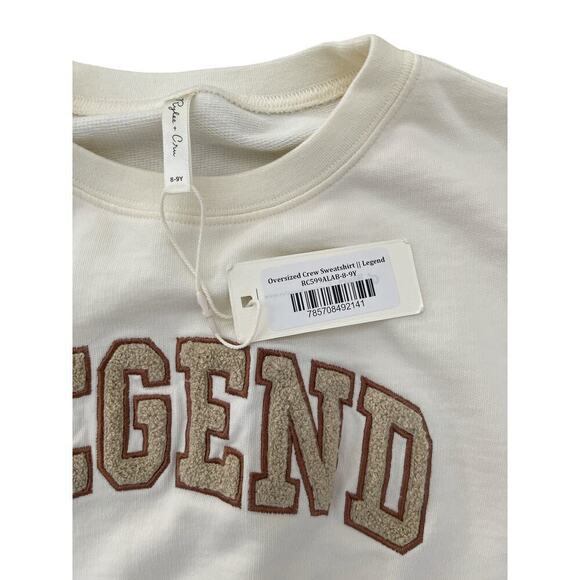 Rylee + Cru NWT Oversized Sweatshirt Legend 8-9y - Picture 4 of 6